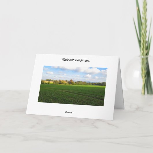 Herfstwandeling op het platteland - aangepaste ver kaart (Achterkant)