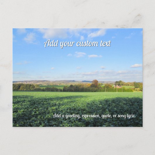 Herfstwandeling op het platteland - Gepersonalisee Briefkaart (Voorkant)