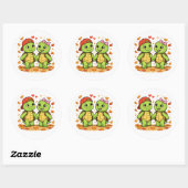 Herfstwandeling Ronde Sticker (Vel)