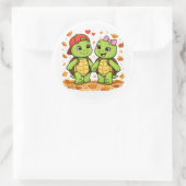 Herfstwandeling Ronde Sticker (Tas)