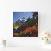 Herfstwandklok Vierkante Klok (Huis)