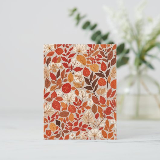 herfstwandtapijt briefkaart (Staand voorkant)