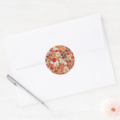 herfstwandtapijt ronde sticker (Envelop)
