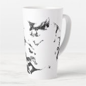 Herfstwapenstilstand in het hart latte mok (Rechterhoek)