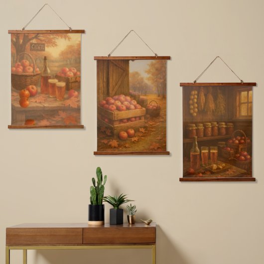 Herfstwarmte van Binnenuit Hangend Wandkleed (Asymmetrisch)