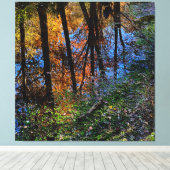 Herfstwateren Canvas Afdruk (Insitu (Houten vloer))