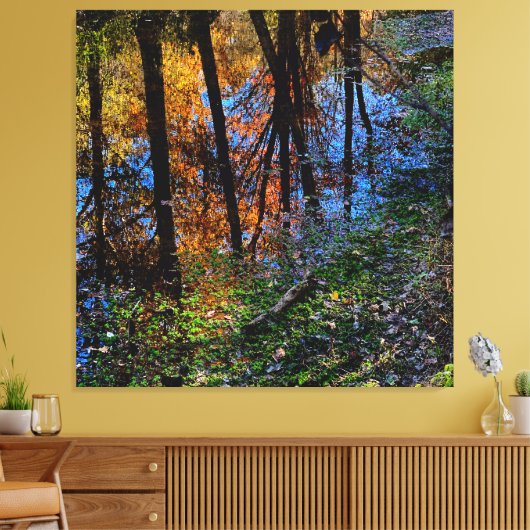 Herfstwateren Canvas Afdruk (Insitu (Woonkamer))