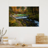 Herfstwaterval in Kamniška Bistrica, Slo Poster (Keuken)