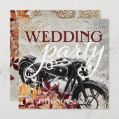  herfstwedstrijduitingen op motorfietsen kaart (Voorkant / Achterkant)