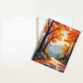 Herfstweg | Aquarel Herfstloof Bladeren Planner (Display)