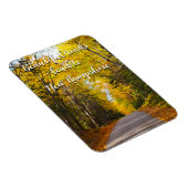 Herfstweg in New Hampshire 2 Magnet Magneet (Rechterzijde)