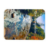 Herfstweg in New Hampshire rivier Magnet Magneet (Horizontaal)