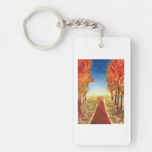 Herfstweg - KidsArt voor CHOC Sleutelhanger (Voorkant)