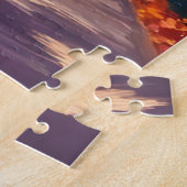 Herfstweg | Waterverf herfstloof bladeren Legpuzzel (Zijkant)