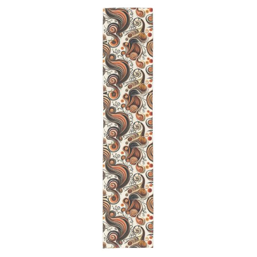 Herfstwervelingen Thanksgiving Korte Tafelloper (Voorkant)