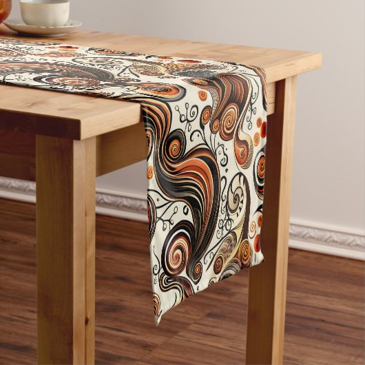 Herfstwervelingen Thanksgiving Korte Tafelloper (Voorbeeld)