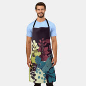 Herfstwijnbladeren Schort (Gedragen)