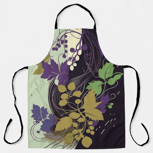 Herfstwijnbladeren Schort (Voorkant)