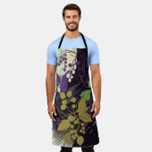 Herfstwijnbladeren Schort (Gedragen)