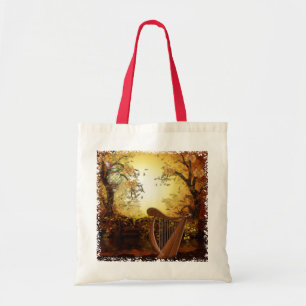 Herfstwind grillige fantasie tote bag