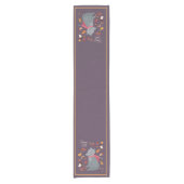 Herfstwolf kletsen met aangepaste tekst korte tafelloper (Voorkant)