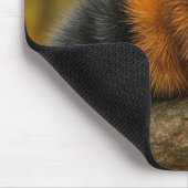 Herfstwollig Beer rups met een sjaal Muismat (Hoek)