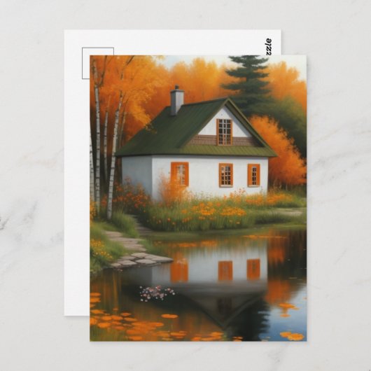 herfstwoning briefkaart (Voorkant / Achterkant)