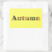 Herfstwoord in berk laat Stickers door CherylsArt (Tas)