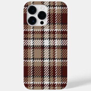 herfstzand en Bourgogne Plaid Case-Mate iPhone 14 Pro Max Hoesje