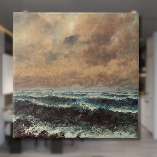 Herfstzee – Gustave Courbet Tegeltje