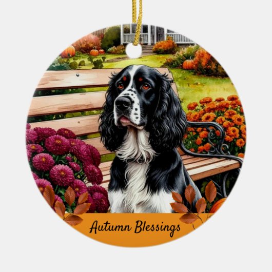 Herfstzegen Action Dankdag  Keramisch Ornament (Voorkant)