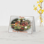 Herfstzegeningen Feest van Tabernacles Kaart (Gele Bloem)