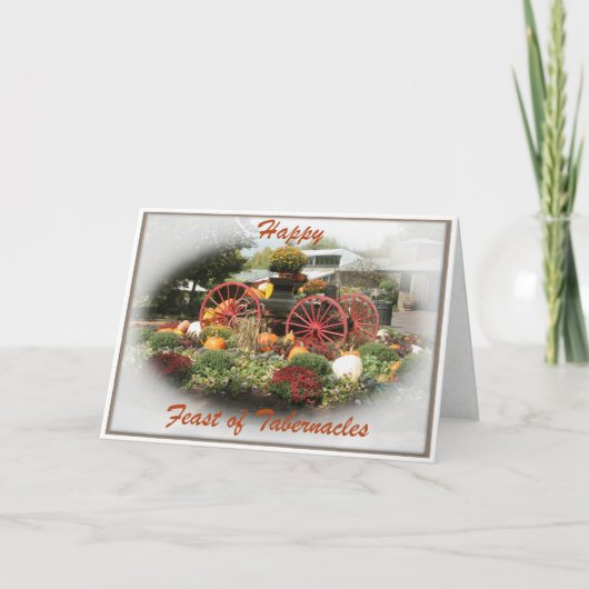 Herfstzegeningen Feest van Tabernacles Kaart (Voorkant)