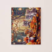 Herfstzegeningen, Gouden Dagen Thanksgiving Legpuzzel (Verticaal)