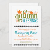 Herfstzegeningen Kaart (Voorkant / Achterkant)