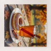 Herfstzegens | Cider en Donut Legpuzzel (Horizontaal)