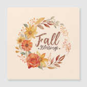 Herfstzegens - Herfstbladeren & Bloemenkrans (Voorkant)