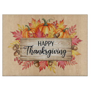 Herfstzegens – Rustieke Thanksgiving Snijplank