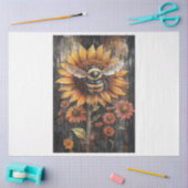 herfstzonnebloem bij tissuepapier (Craft)