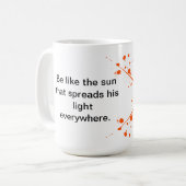 herfstzonnestralen, koffiemok (Voorkant links)