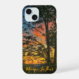 "Herfstzonsondergang" iPhone 15 Case