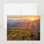 Herfstzonsondergang vanaf Beacon Heights Briefkaart (Voorkant / Achterkant)
