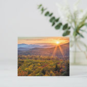 Herfstzonsondergang vanaf Beacon Heights Briefkaart (Staand voorkant)
