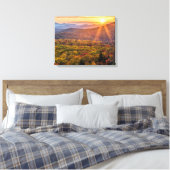 Herfstzonsondergang vanaf Beacon Heights Canvas Afdruk (Insitu (Slaapkamer))