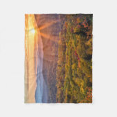 Herfstzonsondergang vanaf Beacon Heights Fleece Deken (Voorkant)