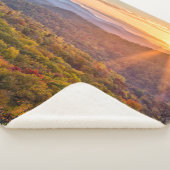 Herfstzonsondergang vanaf Beacon Heights Sherpa Deken (3/4)