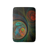 Hergeboorblauwe Abstracte kunst Badmat (Voorkant Verticaal)