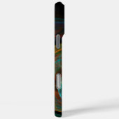 Hergeboorblauwe Abstracte kunst Case-Mate iPhone Case (Achterkant / Rechts)