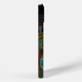 Hergeboorblauwe Abstracte kunst Case-Mate iPhone Case (Achterkant / Rechts)