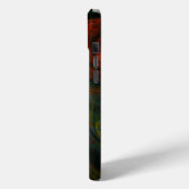 Hergeboorblauwe Abstracte kunst Case-Mate iPhone Case (Achterkant / Links)